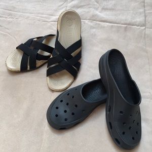 Lot of 2 prs. Crocs, Edie & Freesail styles.